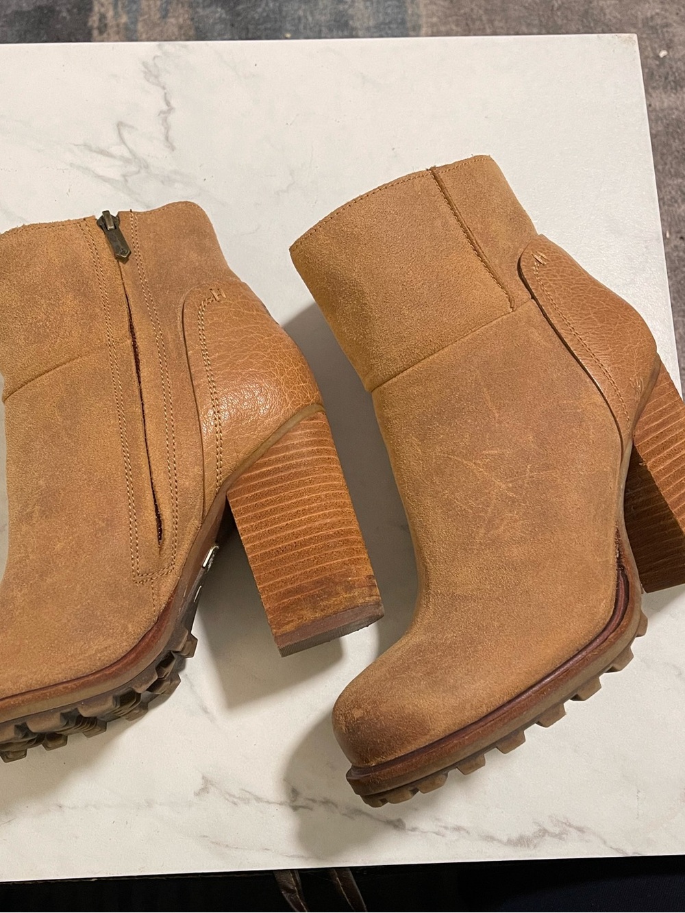 Sam Edelman Franklin Bootie in Whiskey size 9 tan